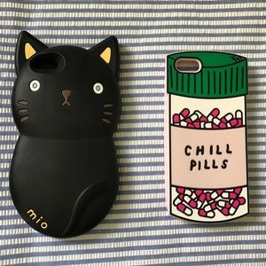 iPhone 5C Cat and Chill Pill Cases